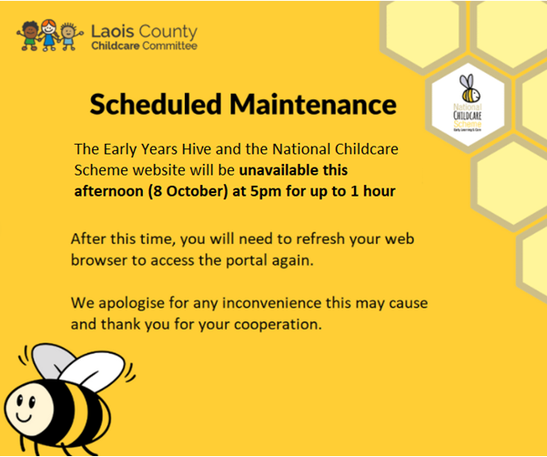 Early years hive maintenance 8 october laois county childcare committee