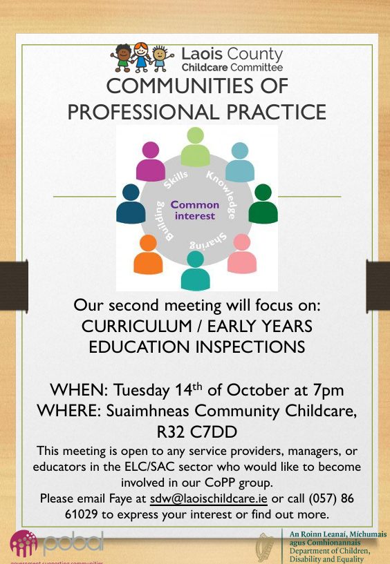 Communities of Professional Practice meeting on Tuesday the 14th of ...